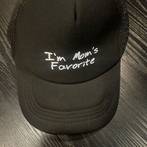 Black "I'm Mom's Favorite" Cap